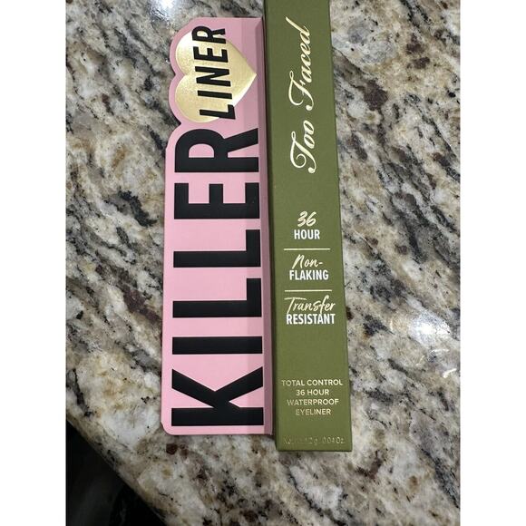 Too Faced Killer Liner Total Control 36 Hour Waterproof Eyeliner Full Sz Camo - Picture 2 of 3